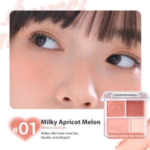 Má Hồng Judy Doll Blush & Highllight 4 Ô 9g #03