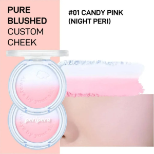 Má Hồng 2 màu Peripera Pure Blushed Custom Cheek 4.2g 1 Ô, tạo hiệu ứng màu loang ấn tượng
