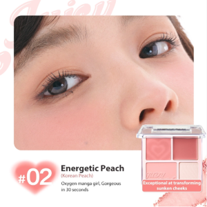 Má Hồng Judy Doll Blush & Highllight 4 Ô 9g #03
