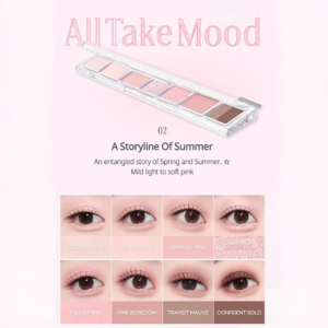 Màu Mắt Peripera 7 Ô All Take Mood  Palette, bảng màu đa dạng, Chất phấn mềm như bơ, màu lên chuẩn đậm