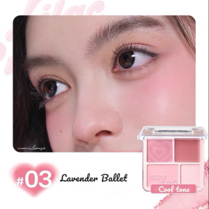 Má Hồng Judy Doll Blush & Highllight 4 Ô 9g #03