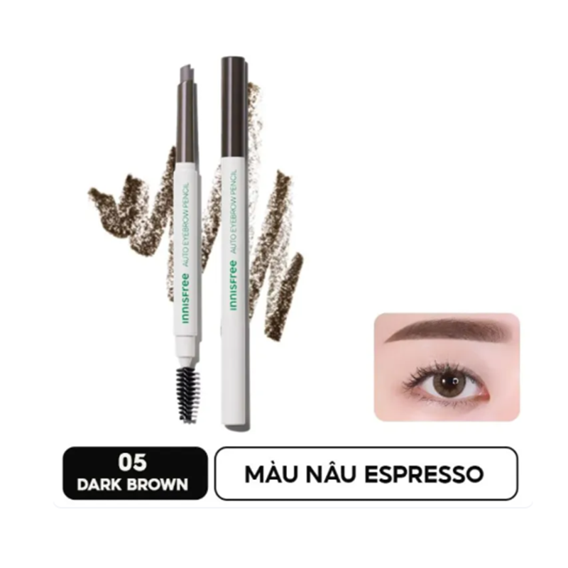 Kẻ Mày 2 Đầu Innisfree 0.3g, Chì mềm mại, bền màu