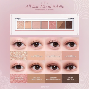 Màu Mắt Peripera 7 Ô All Take Mood  Palette, bảng màu đa dạng, Chất phấn mềm như bơ, màu lên chuẩn đậm
