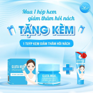 Kem Trị Thâm Nách Gluta Milk 15g Kèm Tuýp 10g