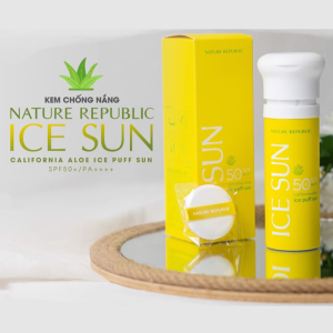 Xịt Chống Nắng Nature Republic Ice Sun California Aloe Ice Puff Sun Spf 50+ 100ml
