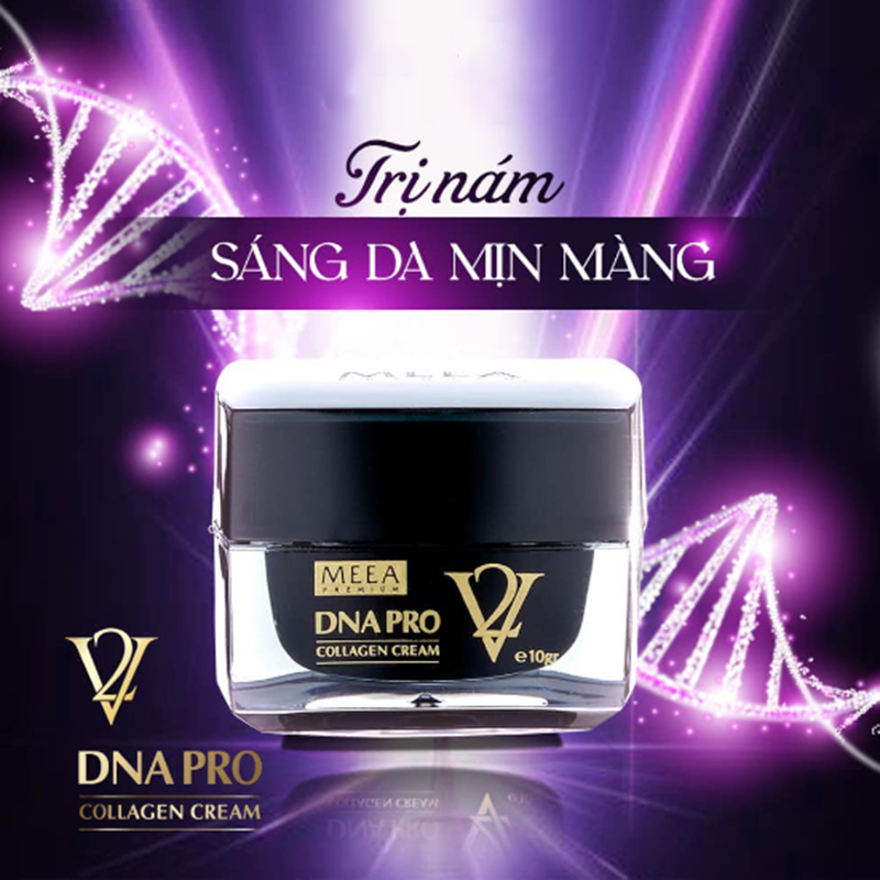 Kem Face Meea Dna Pro V2 10g Giúp Mềm mịn và căng bóng, tái tạo collagen trong da, làm mờ các vết nám