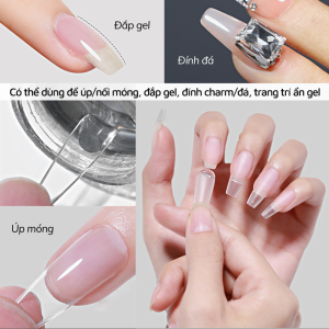 Gel Vẽ Nail Thủy Tinh Annies 20g, Chất gel đặc, không chảy, bắt tráng gương cực tốt