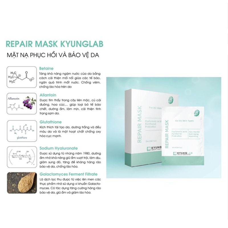 Mặt Nạ Kyunglab Repair Mask 25ml Phục Hồi Dưỡng Trắng