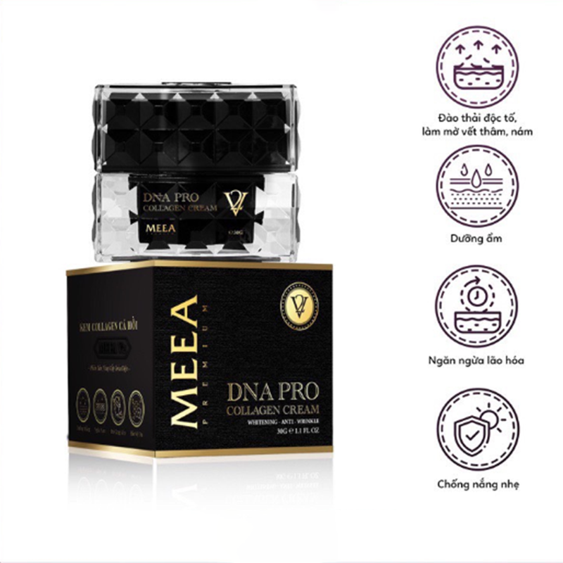 Kem Face Meea Dna Pro V2 10g Giúp Mềm mịn và căng bóng, tái tạo collagen trong da, làm mờ các vết nám