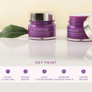 Kem Dưỡng Đêm Forencos  Peptide Redensifying Intensive Cream 50ml, tăng cường sự đàn hồi cho da, thu nhỏ lỗ chân lông