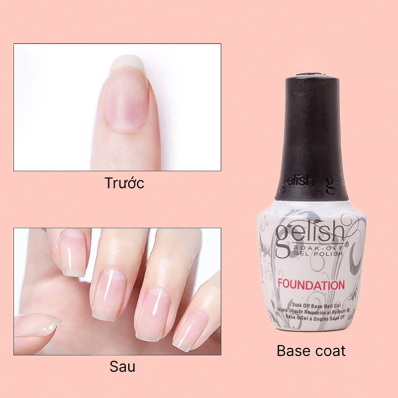 Base - Top Gelish 15ml, loại tốt độ bền cao
