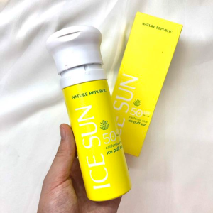 Xịt Chống Nắng Nature Republic Ice Sun California Aloe Ice Puff Sun Spf 50+ 100ml