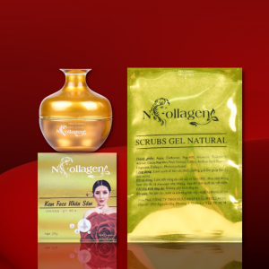 Kem Face Nhân Sâm N-collagen 25g Kèm Tẩy Tế Bào, Giúp da trắng sáng, giảm nám, tàn nhan