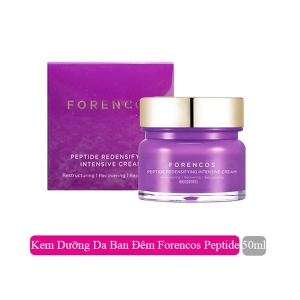 Kem Dưỡng Đêm Forencos  Peptide Redensifying Intensive Cream 50ml, tăng cường sự đàn hồi cho da, thu nhỏ lỗ chân lông