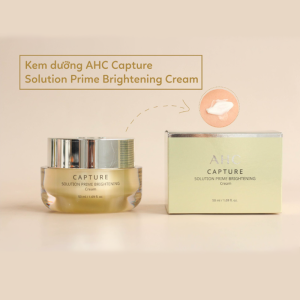 Kem Dưỡng Ahc Capture Solution Prime 50ml giúp da mịn màng, tăng độ đàn hồi cho làn da, làm mờ các vết thâm nám