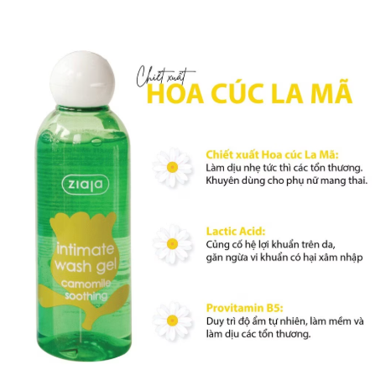 Dung Dịch Vệ Sinh Ziaja Intima Gel 200ml, Dưỡng Ẩm, Khử Mùi Hiệu Quả