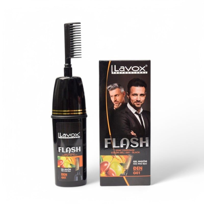 Gel Nhuộm Tóc Phủ Bạc Lavox 240g