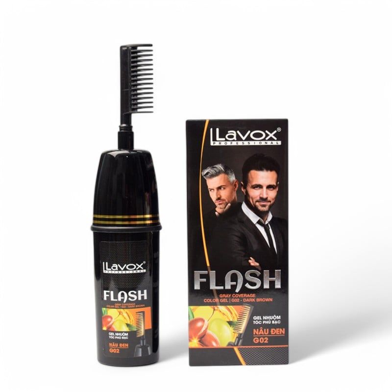 Gel Nhuộm Tóc Phủ Bạc Lavox 240g