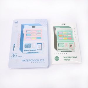 Hộp Màu Himi 36 Màu Hộp Thiếc Xanh, Gam màu tươi sáng, Khả năng pha trộn và loang màu hoàn hảo