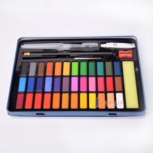 Hộp Màu Himi 36 Màu Hộp Thiếc Xanh, Gam màu tươi sáng, Khả năng pha trộn và loang màu hoàn hảo