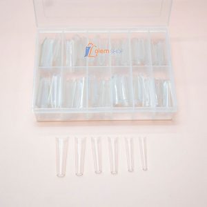 Hộp Móng Típ Nhiều Form Thang, Ống Tre Dài, Màu trong và Tự nhiên