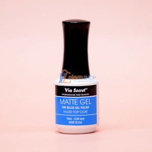 Top Lì Không Lem Via Secret Matte Gel 15ml