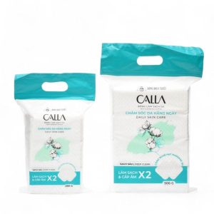 Bông Tẩy Trang Calla Skin Cleansing Cotton bông xơ tự nhiên, mịn, sạch sâu