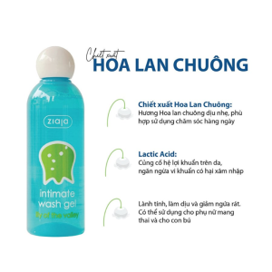 Dung Dịch Vệ Sinh Ziaja Intima Gel 200ml, Dưỡng Ẩm, Khử Mùi Hiệu Quả