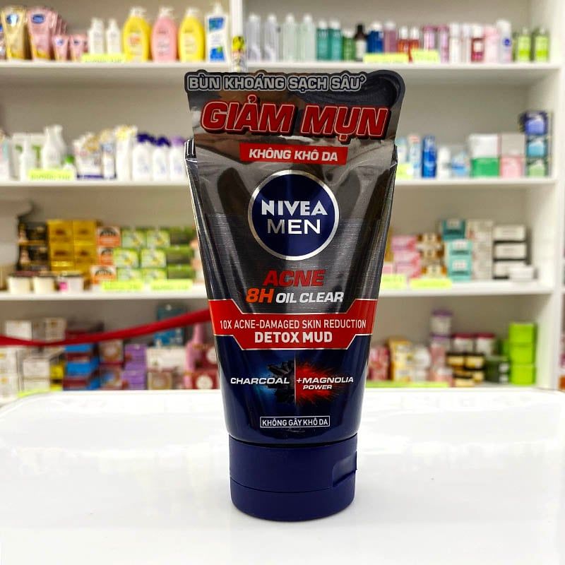 Sữa Rửa Mặt Nivea Nam 100g Bùn Khoáng Kiểm Soát Nhờn Ngừa Mụn (83940)