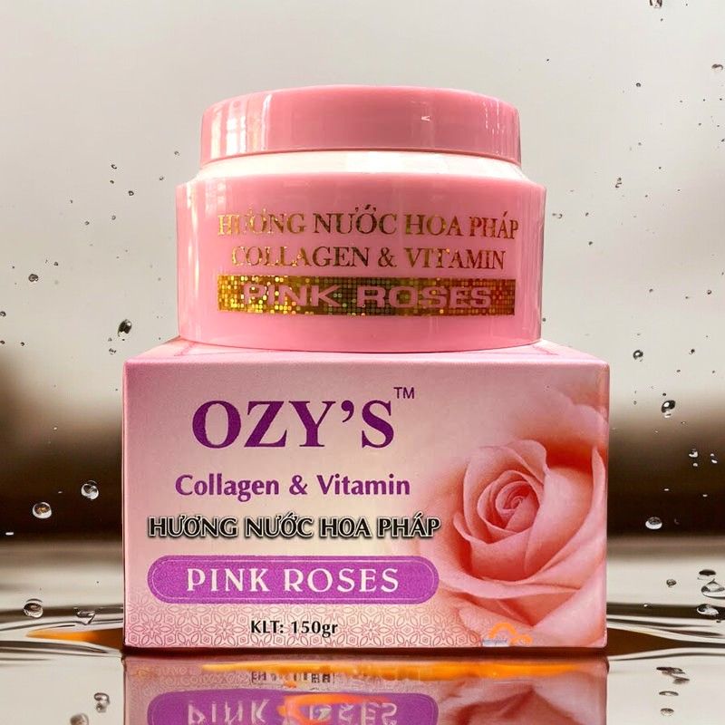 Kem Dưỡng Body Bảo Ngọc Lan Ozy's 150g Pink Roses, Làm trắng da, mềm mịn da, giữ ẩm cho da