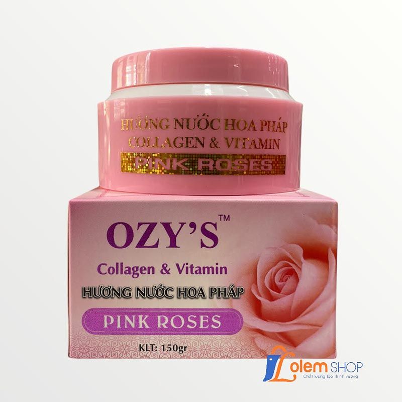 Kem Dưỡng Body Bảo Ngọc Lan Ozy's 150g Pink Roses, Làm trắng da, mềm mịn da, giữ ẩm cho da
