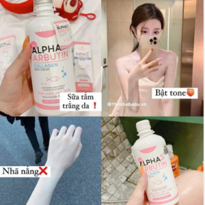 Sữa Tắm Alpha Arbutin 3+ Plus Collagen Bath Cream 350ml Thái