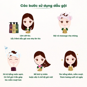 Dầu Gội Nguyên Xuân 450ml, 600ml, Cho tóc sạch gàu, bồng bềnh