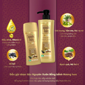 Dầu Gội Nguyên Xuân 450ml, 600ml, Cho tóc sạch gàu, bồng bềnh