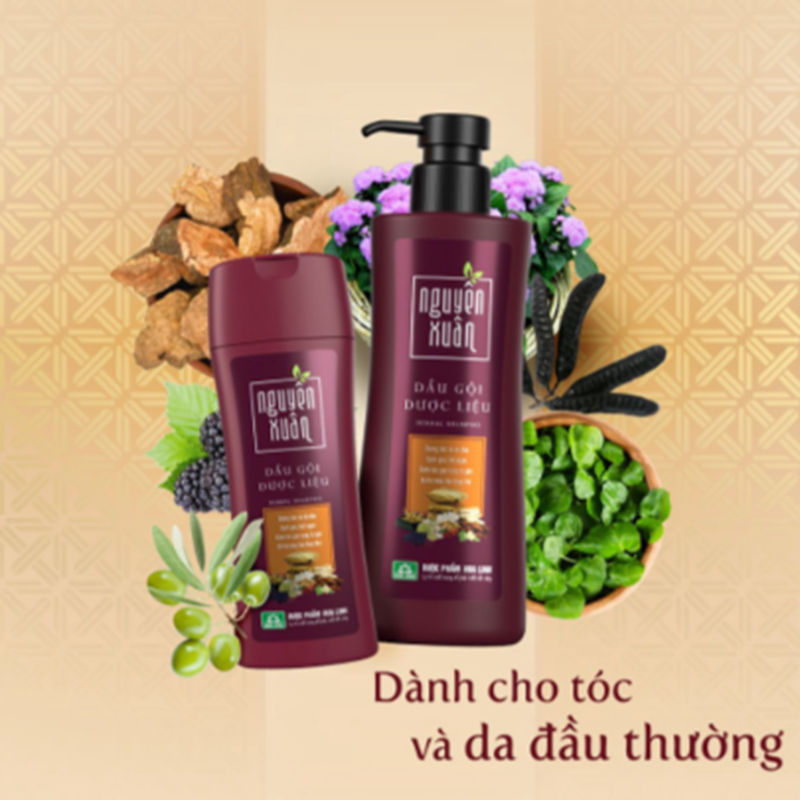 Dầu Gội Nguyên Xuân 450ml, 600ml, Cho tóc sạch gàu, bồng bềnh