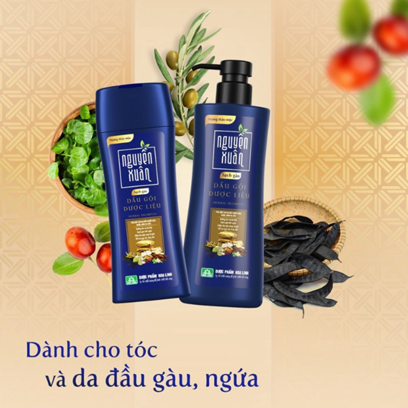 Dầu Gội Nguyên Xuân 450ml, 600ml, Cho tóc sạch gàu, bồng bềnh