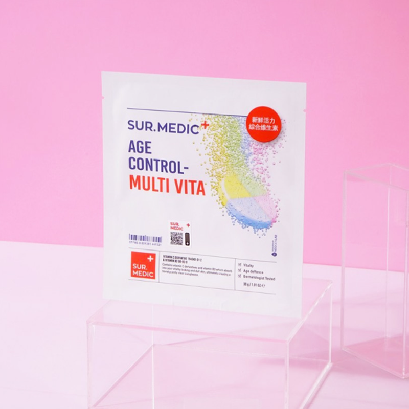 Mặt Nạ Sur.medic 30g Age Control Multi Vita, Hỗ trợ Tái Tạo, Ngừa Lão Hóa