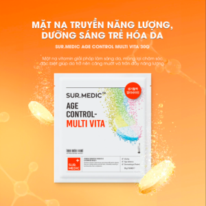 Mặt Nạ Sur.medic 30g Age Control Multi Vita, Hỗ trợ Tái Tạo, Ngừa Lão Hóa