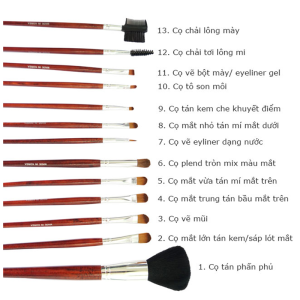 Bộ Cọ Made In Korea 13 Cây Bóp Xếp