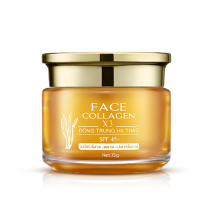 Kem Face X3 Đông Trùng Hạ Thảo 15g, Hỗ trợ dưỡng trắng da cấp ẩm da mịn màng