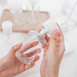 Chai Lọ Chiết Nước Tẩy Trang, Toner Có Nút Nhấn 200ml - Chai Chiết Mỹ Phẩm, Dung Dịch