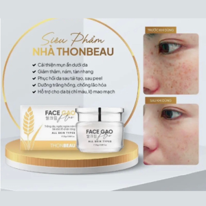Kem Face Gạo Thonbeau 25g, giúp da trắng hồng, mịn màng và căng bóng