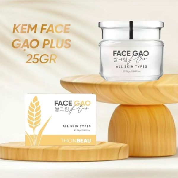 Kem Face Gạo Thonbeau 25g, giúp da trắng hồng, mịn màng và căng bóng