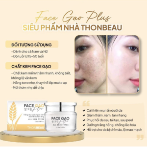 Kem Face Gạo Thonbeau 25g, giúp da trắng hồng, mịn màng và căng bóng