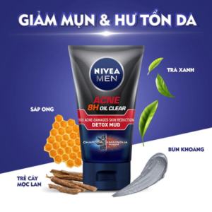 Sữa Rửa Mặt Nivea Nam 100g Bùn Khoáng Kiểm Soát Nhờn Ngừa Mụn (83940)
