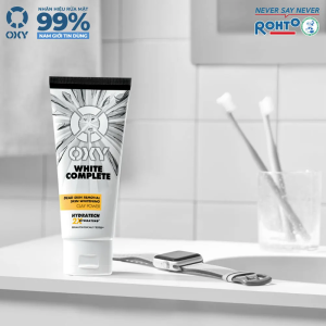 Sữa Rửa Mặt Nam Oxy 100g White Complete,Làm sáng da, bổ sung độ ẩm