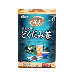 Trà Thải Độc Diếp Cá Orihiro Dokudami Tea 3g X 60 Gói, Thanh nhiệt, giải độc, tăng cường hệ miễn dịc