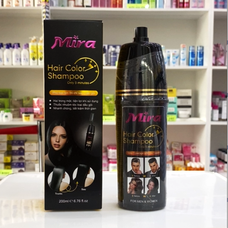 Dầu Gội Phủ Bạc Mira 200ml