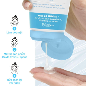 Sữa Rửa Mặt Simple 150ml Water Boost Micellar Facial Gel Wash