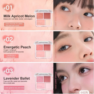 Má Hồng Judy Doll Blush & Highllight 4 Ô 9g #03